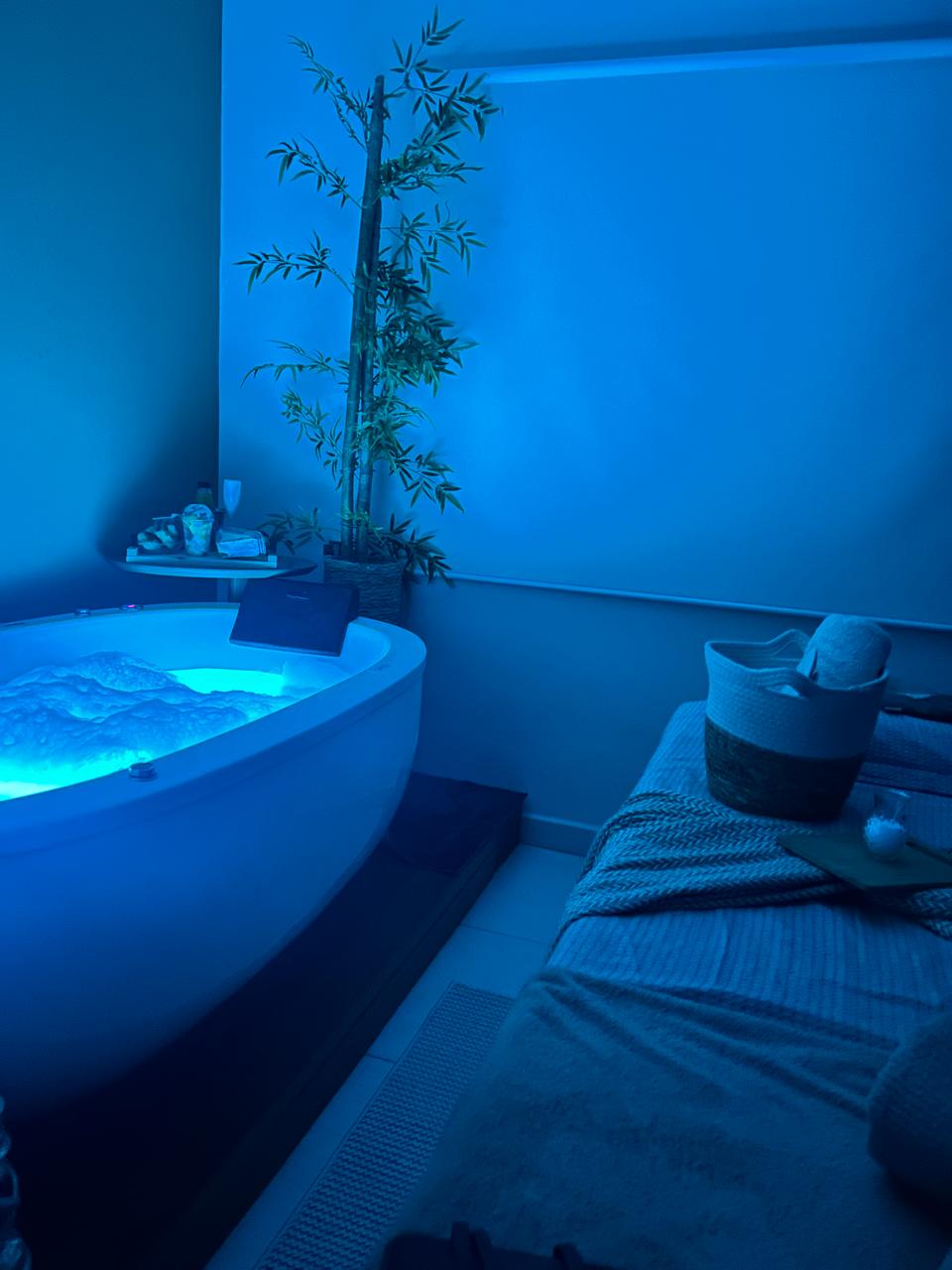 Sala decorada para Experiência de Day Spa